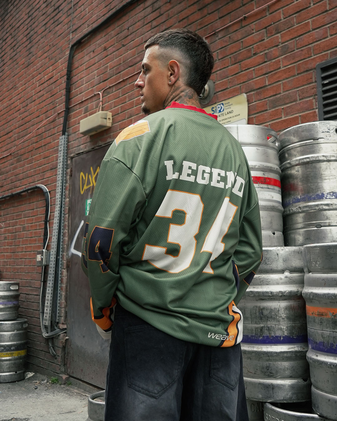 Zaavs-Athletic Dynasty Jersey – Olive Green Streetwear