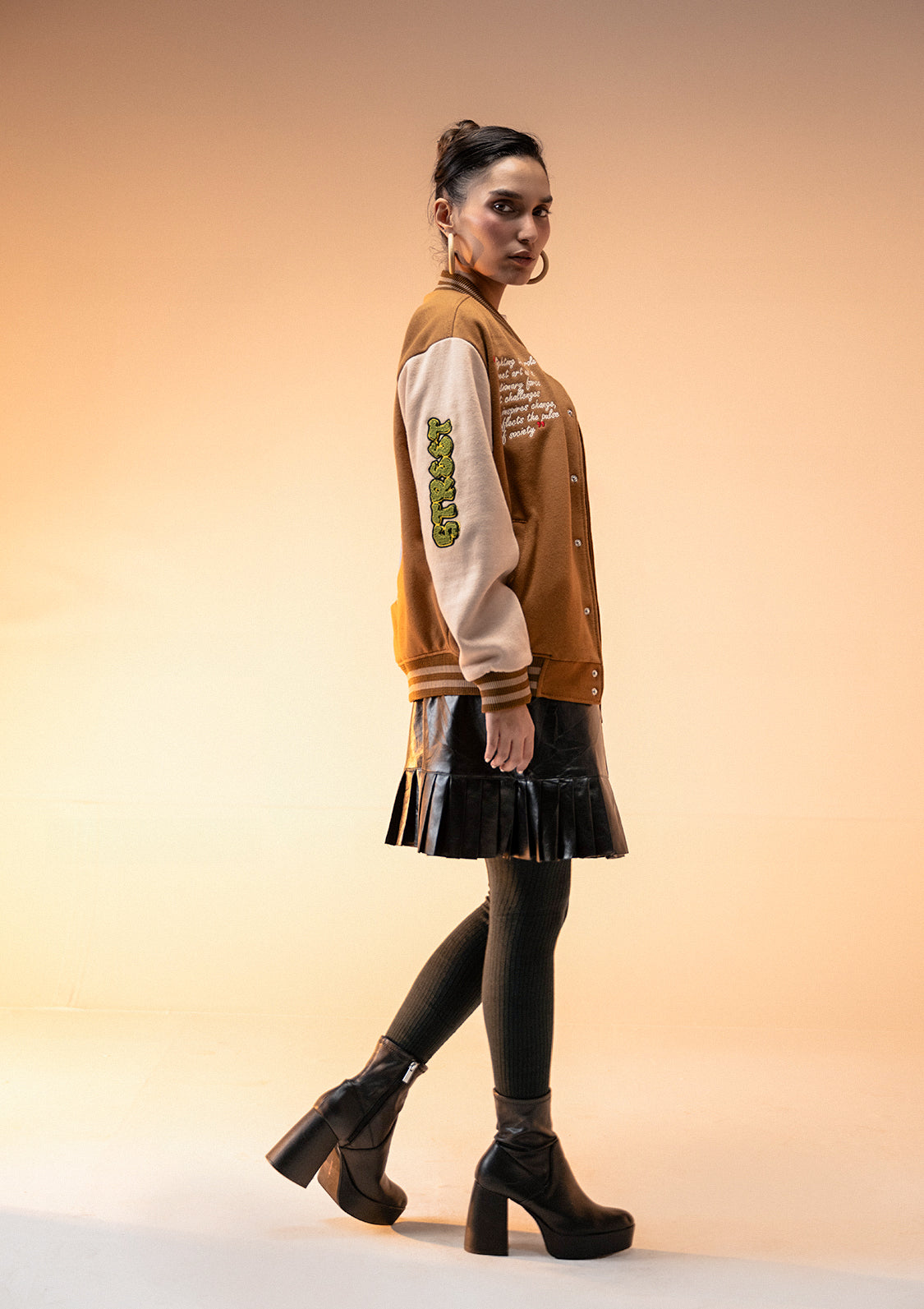 Zaavs Unisex Art Revolt Varsity Jacket