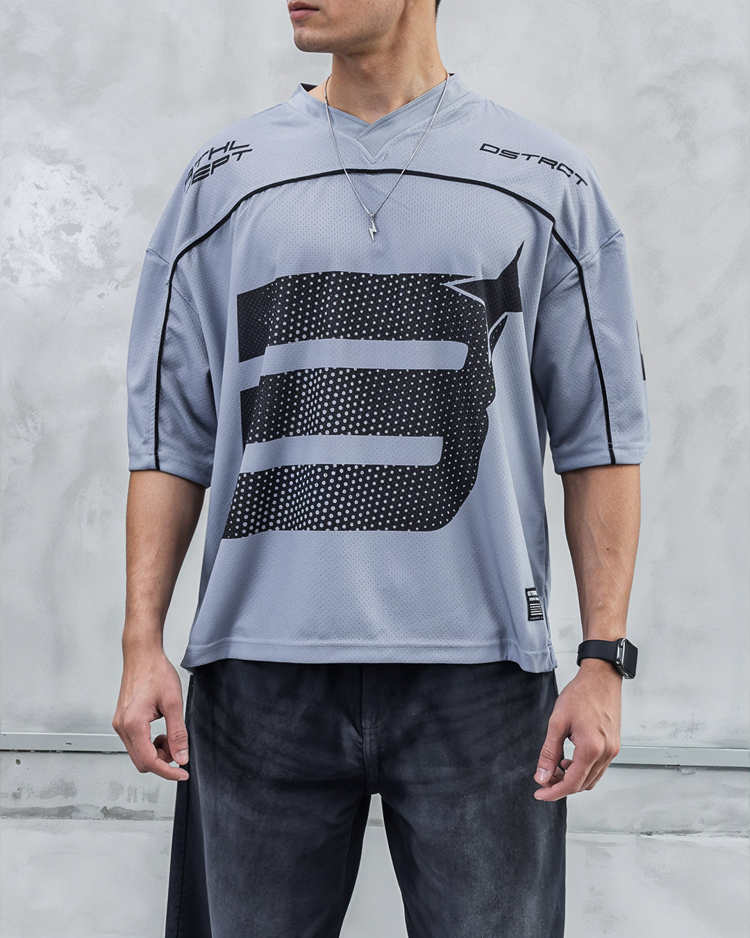 UNISEX - Silver Slam Crop Jersey