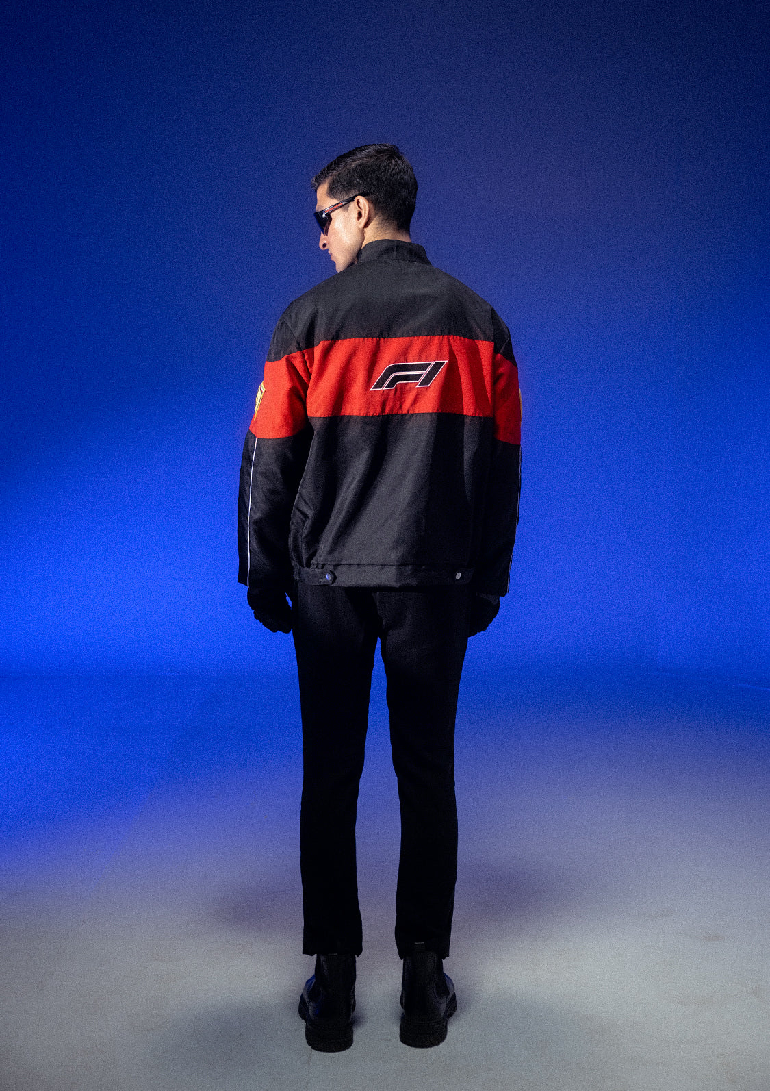 Zaavs Unisex Black & Red Racer Jacket