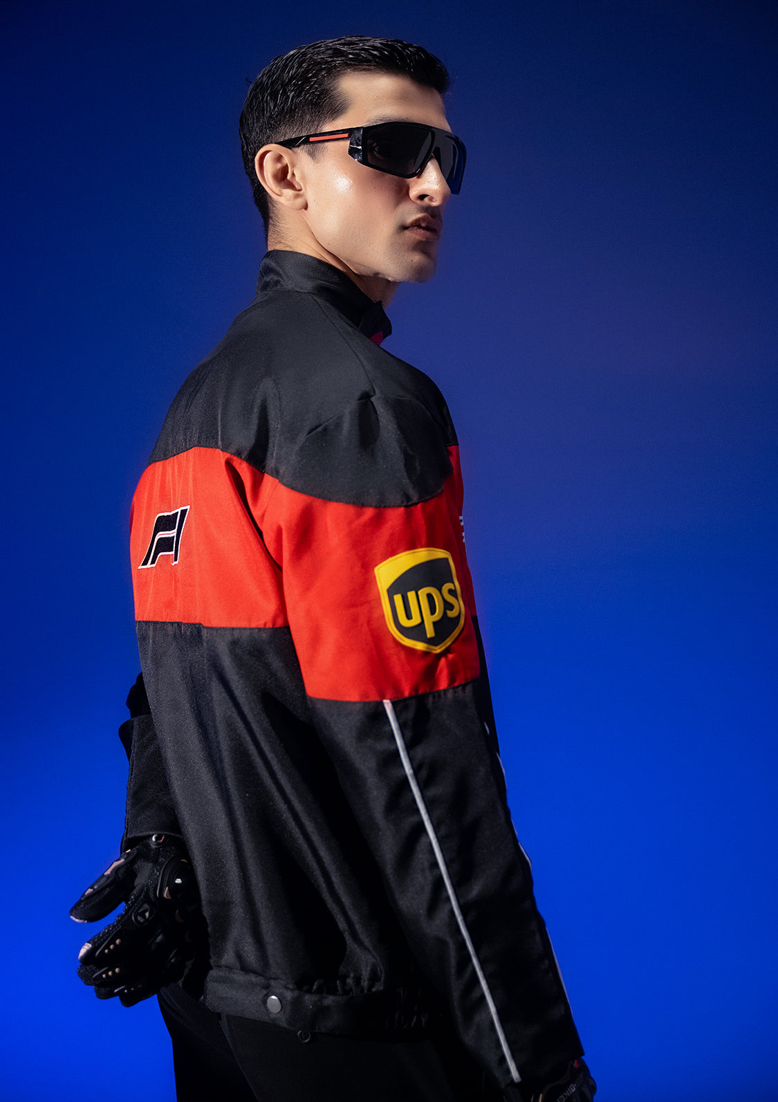 Zaavs Unisex Black & Red Racer Jacket