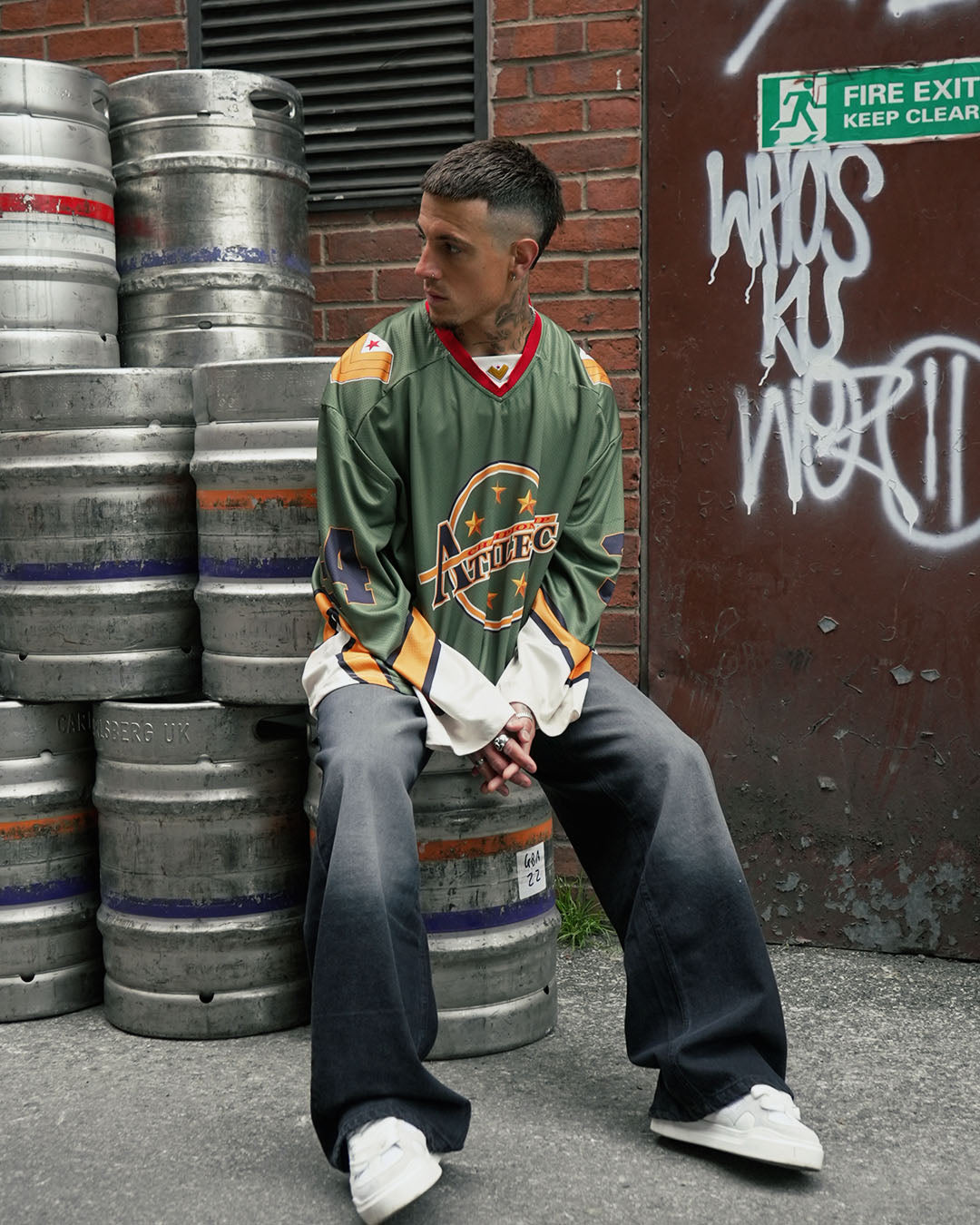 Zaavs-Athletic Dynasty Jersey – Olive Green Streetwear