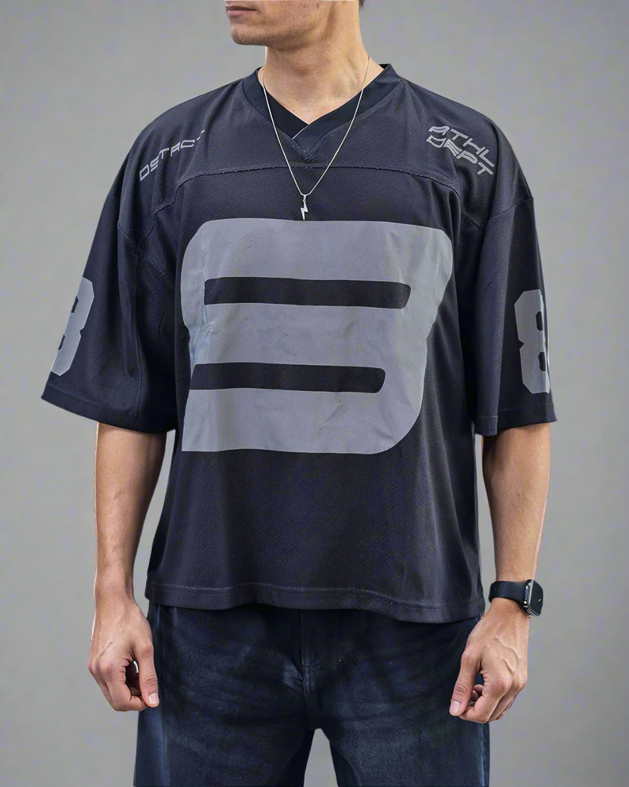 Zaavs UNISEX - Noir Reflective Cropped Jersey