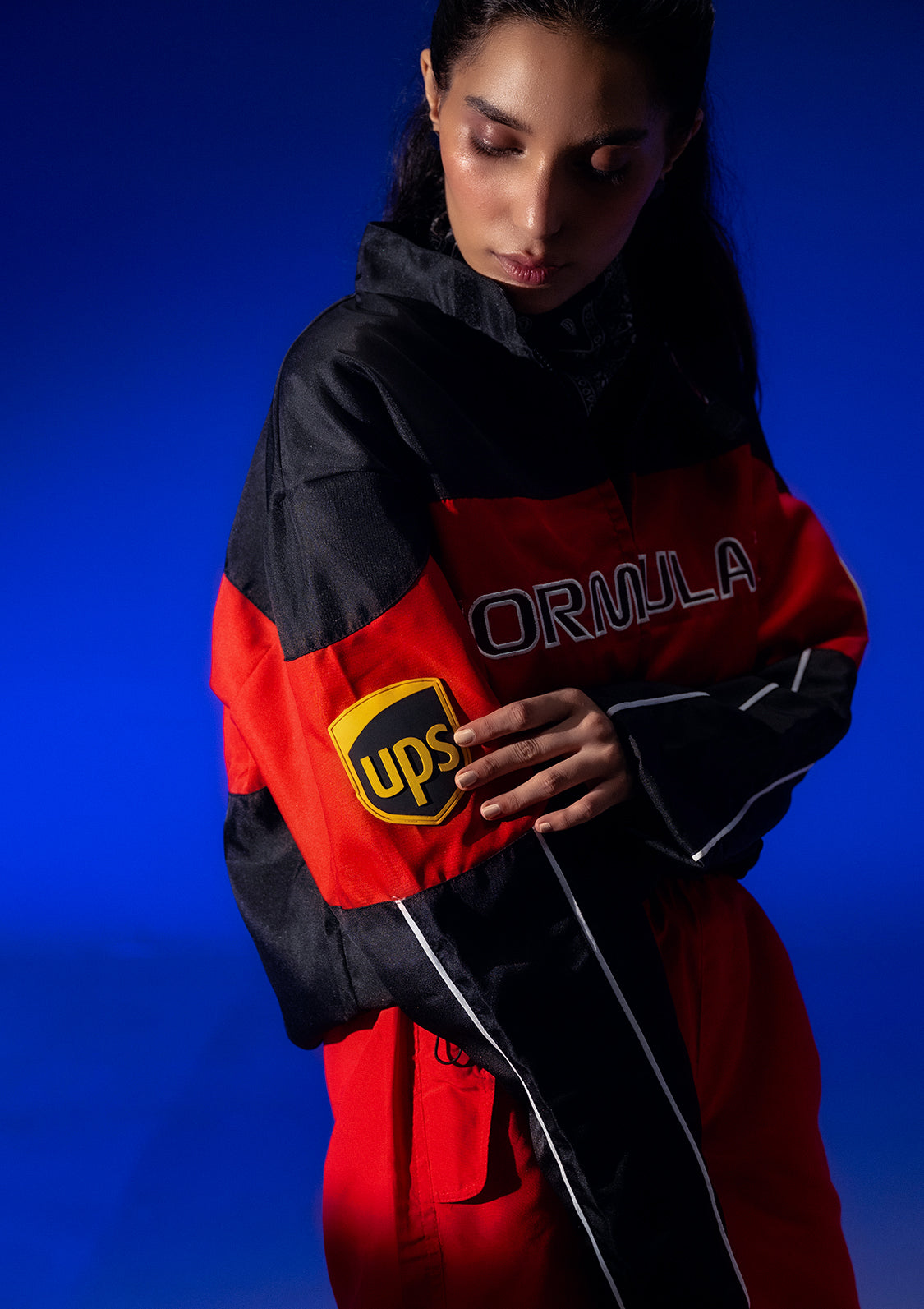 Zaavs Unisex Black & Red Racer Jacket