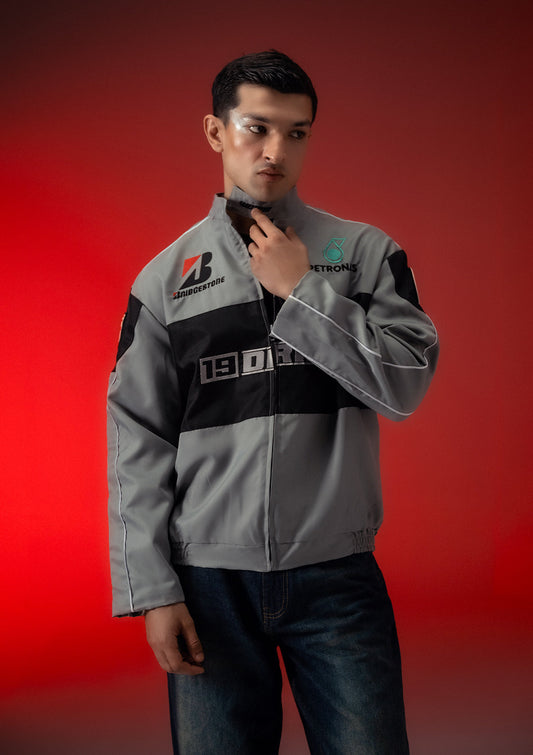 Unisex Zaavs DRIFT Grey Racer Jacket