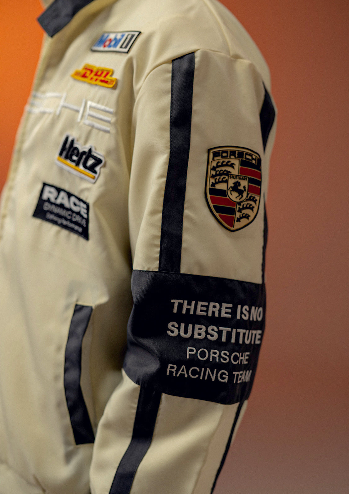 Zaavs Unisex Apex Racer Beige & Grey Racer Jacket