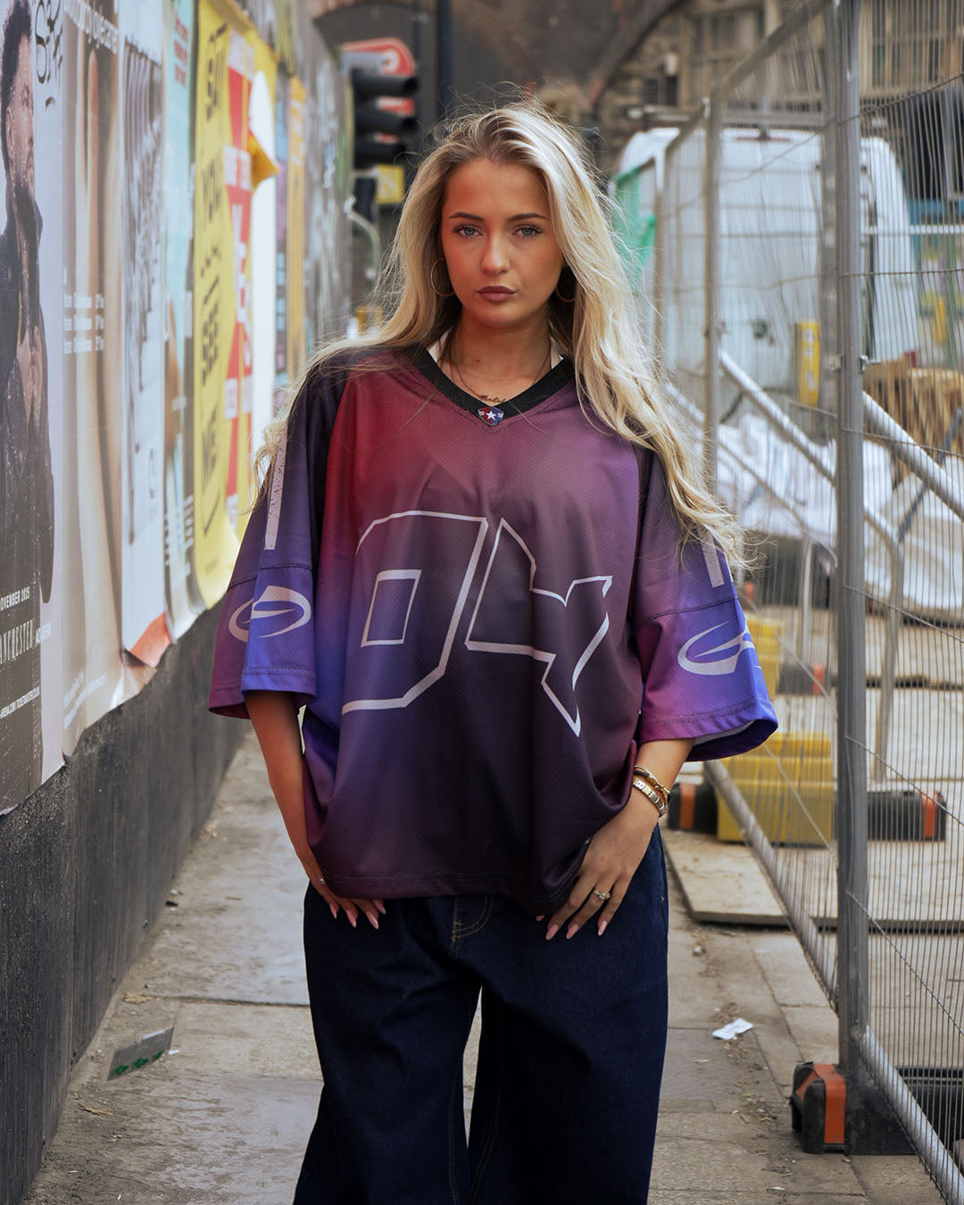 Unisex Fade Flex: Multi-Color Oversized Streetwear Jersey
