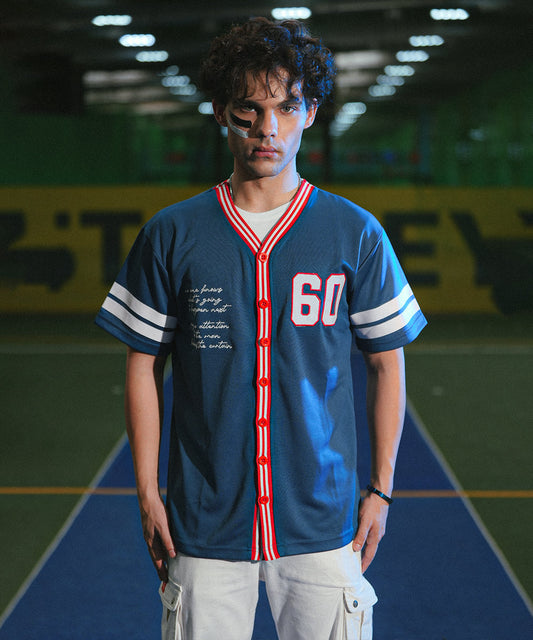 UNISEX Epic 60 Zaavs Retro Stripe Baseball Jersey