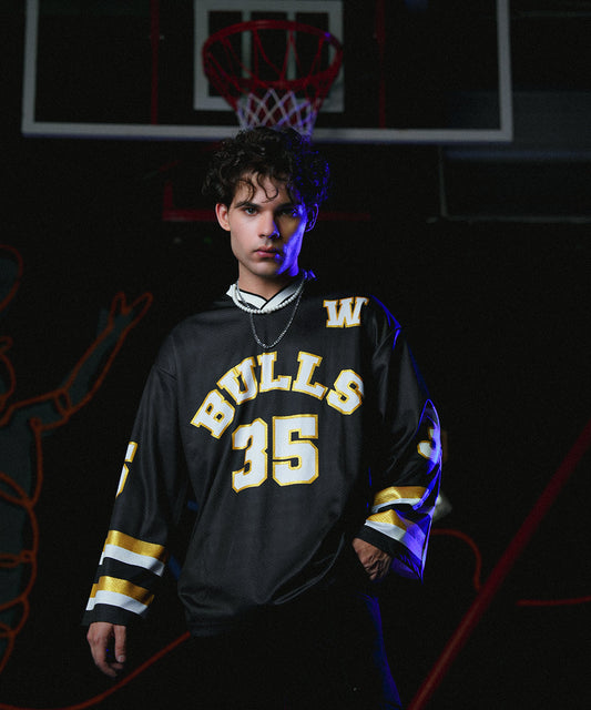 UNISEX Zaavs Bold BULLS Basketball Jersey