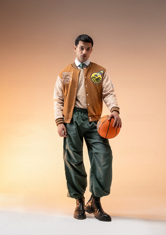 Zaavs Unisex Art Revolt Varsity Jacket