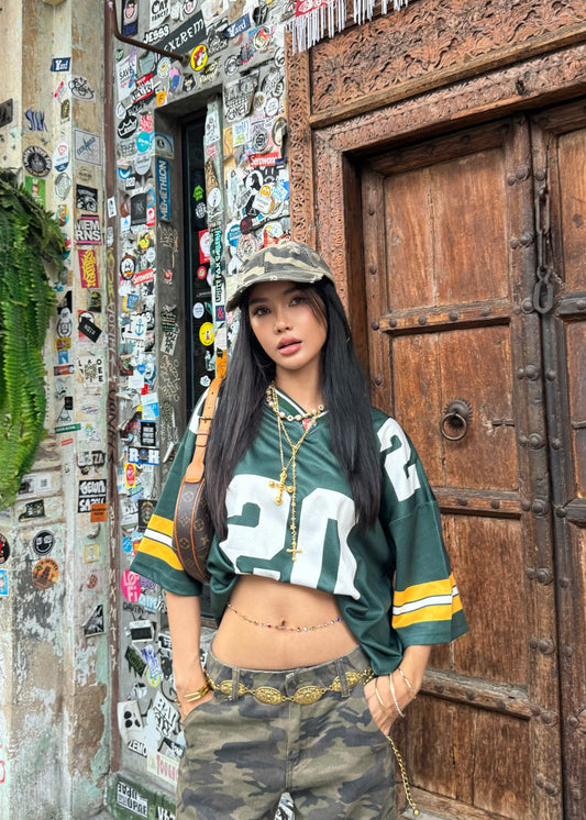 UNISEX Zaavs Green Field 20 Basketball Jersey